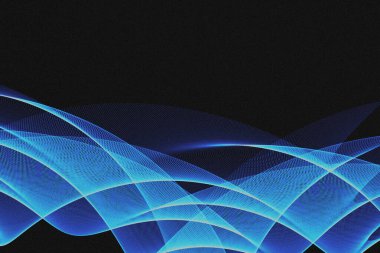 Parlak çizgiler ve dalgalarla soyut arkaplan