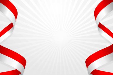 Metin için boş alanı olan Endonezya bayrak arkaplan şablonu