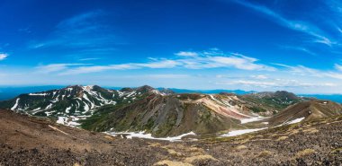 mt.akadake, daisetsuzan milli park alanında hokkaido, Japonya