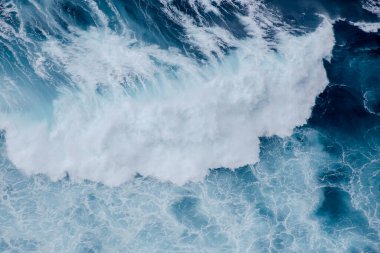 mavi su yüzeyi dokusu.