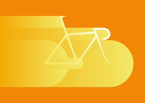 Bicicleta Estrada Acelerando Estilo Colorido Brilhante Ciclismo Ilustração Vetor Abstrato — Fotografia de Stock