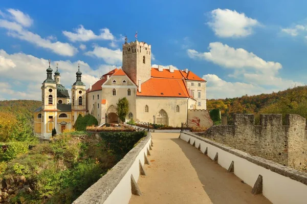 Όμορφη Vranov Κάστρο Στην Τσεχική Δημοκρατία — Φωτογραφία Αρχείου