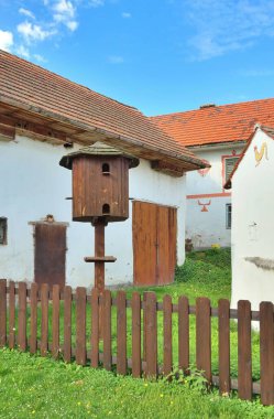 Interesting old dovecot in czech village clipart