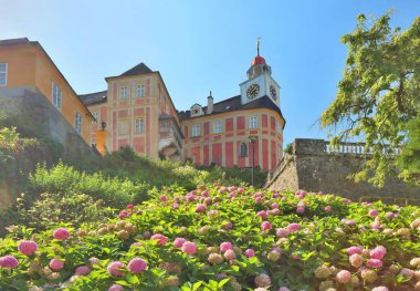 Beautiful Jansky Vrch castle in Czech republic clipart