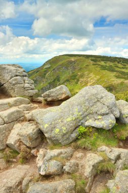 Çek Cumhuriyeti 'ndeki Krkonose Dağları' ndaki Harrach taşları