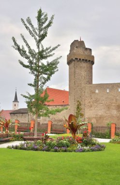 Interesting Strakonice castle in Czech republic clipart