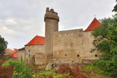 Interesting Strakonice castle in Czech republic clipart