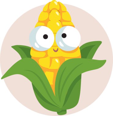 Çizgi film Mısır Maskotu Neşeli Vektör İllüzyonu