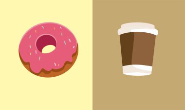 Sweet Taste vs Bitter Taste Vector Concept Illustration