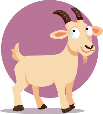 Vector Goat Character Mascot in Vector Style