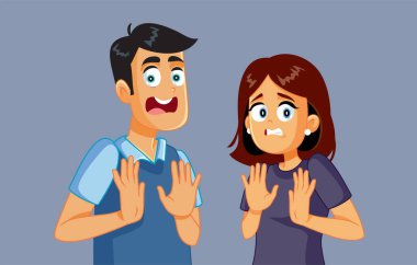 Artı ve Eksinin Komik Vektör Çizgi Filmi Matematiksel İşaretleri