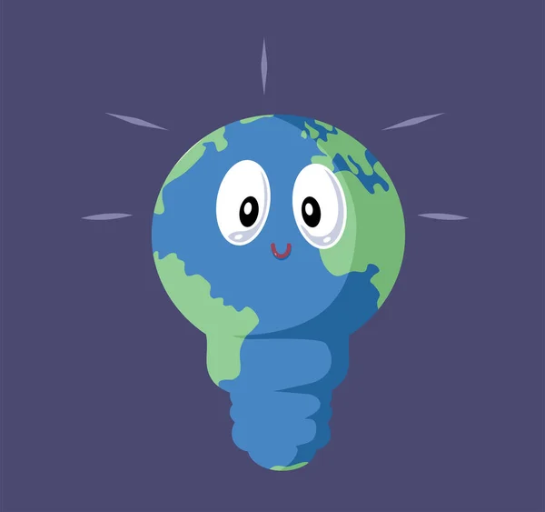 Planet Hour Διάνυσμα Mascot Περιβάλλον Concept Σχεδιασμός Εικονογράφηση — Διανυσματικό Αρχείο