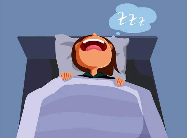 Child Screaming Having Nightmare Vector Cartoon Εικονογράφηση — Διανυσματικό Αρχείο