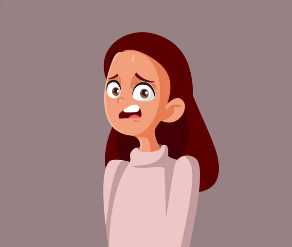 Kratziger Teenager Macht Lustige Gesichter Vektor Cartoon Illustration — Stockvektor