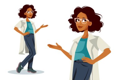 Doktor Vektör Karakteri Palm 'ıyla Sunum Hareketi Yapıyor