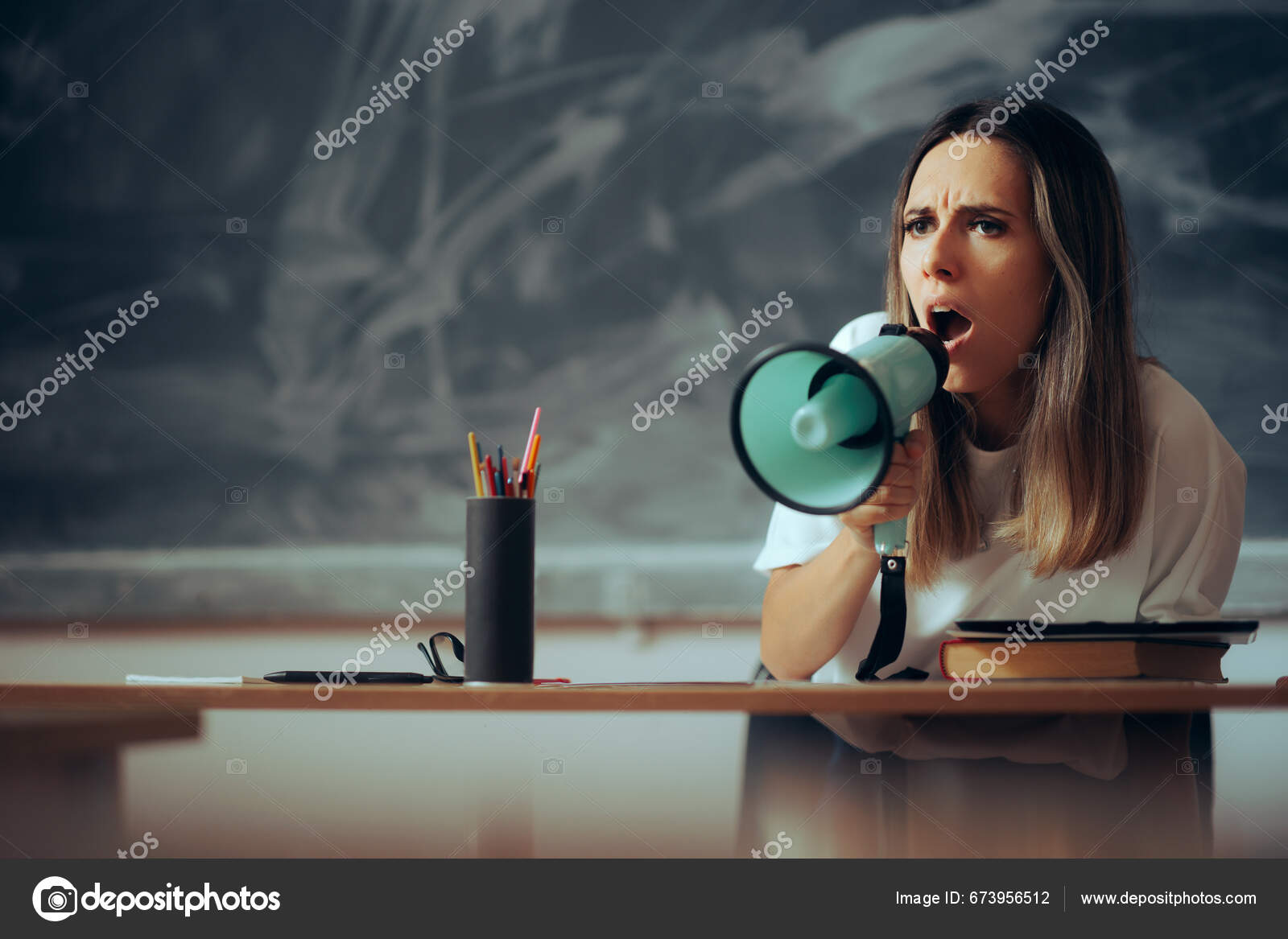 Teacher Yelling At Class