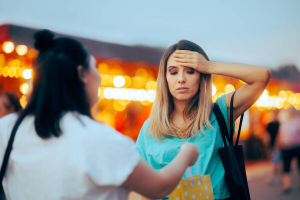 Женщина забывает купить подарок своему лучшему другу