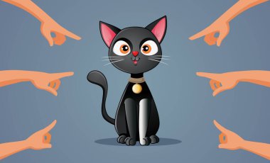 Batıl inançlı insanlar Kara Kedi 'yi Kötü Şans Çizimi için suçluyor