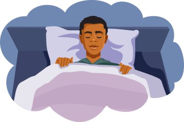 Afrika Etkinliğinin Vektör Adamı Yatağında Huzurlu Uyuyor