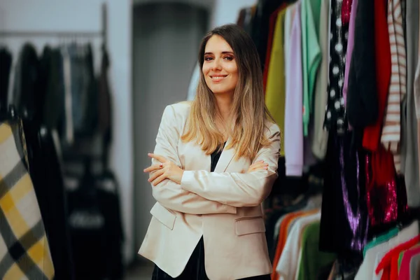 Fashion Store Manager Standing with her Arms Crossed
