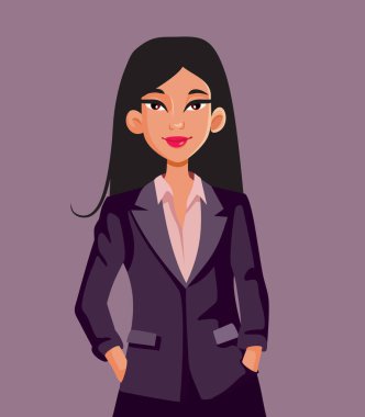 Cep telefonu vektör karakterinde elleri olan kadın ofis çalışanı