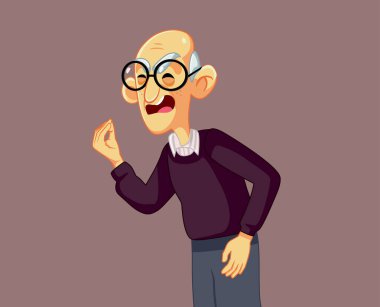 Mutsuz Huysuz Adam Bağırıyor ve Vektör Karakterini Açıklıyor