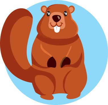 Köstebek Maskotu Tasarımı Vektör Çizgi Filmi Biçimi