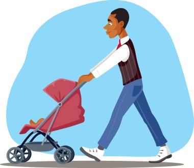 Siyah Etnik 'in Babası Bir Gezgin Vektör Çizgifilmini İtiyor