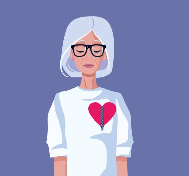 Kırık Kalpli Kıdemli Kadın Daha İyi Hissediyor