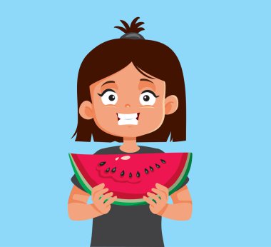 Karpuz Kesen Küçük Kız Çizgi Film Karakteri