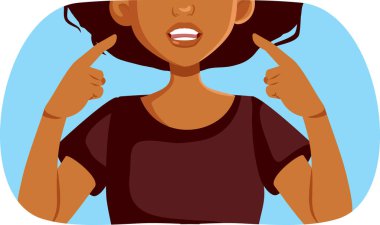 Kusursuz Gülümseyen Vektör İllüzyon Tasarımı