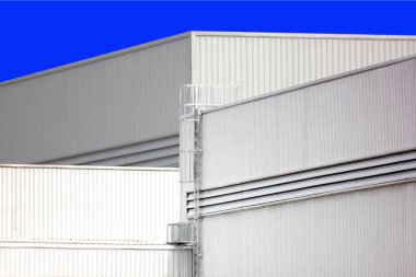 kıvrımlı metal levha donanım evinin dış tasarımı beton duvar inşaat malzemesi kare şekil tasarımının yerini aldı