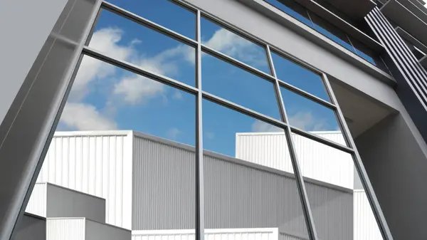 Kule tasarımı, kıvrımlı bina dokusu desenlerinin soyut arkaplanının yansıması olan renkli cam pencere kullanıyor. Yapı iskeleti dış tasarımı geometrik şekil