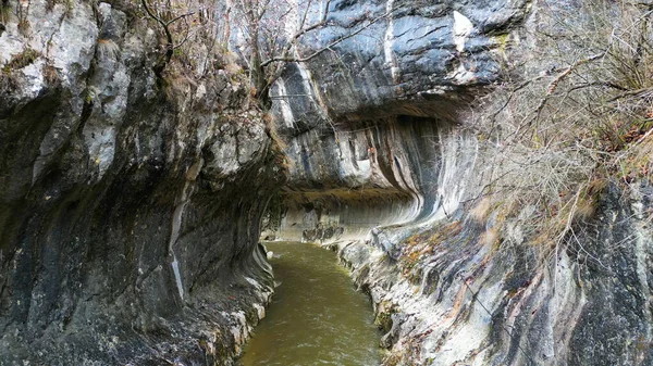 Espectacular Formación Geológica Desfiladero Cheile Banitei Cerca Petrosani Rumania —  Fotos de Stock