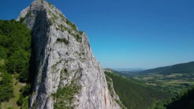 Valisoara vadileri, Apuseni dağları, Alba ilçesi, Romanya. İHA hava görüntüleri.