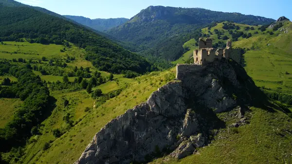 stock image Coltesti Fortress from Trascau Mountains, Transylvania, Romania