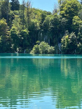 Hırvatistan 'daki Plitvice Gölleri' nde canlı turkuaz sular ve bereketli doğa tarafından çerçevelenmiş şelaleler yer alıyor ve yaz maceraları ve doğal güzelliklerin keşfi için çarpıcı bir zemin sağlıyor..