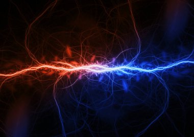 Ateş ve buz enerjisi, soyut elektrik şimşeği