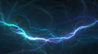 Soğuk mavi plazma, soyut elektrik şimşeği