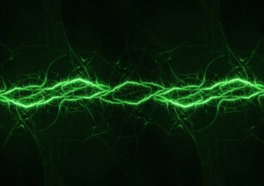 Yeşil enerji soyut, şimşek ve enerji arkaplanı