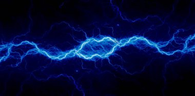 Mavi yıldırım, soyut plazma arkaplanı