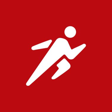 run running people human man sport logo vector icon illustration