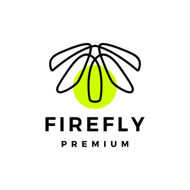 Firefly Fire Fly Logo Vektör Simgesi İllüstrasyonu
