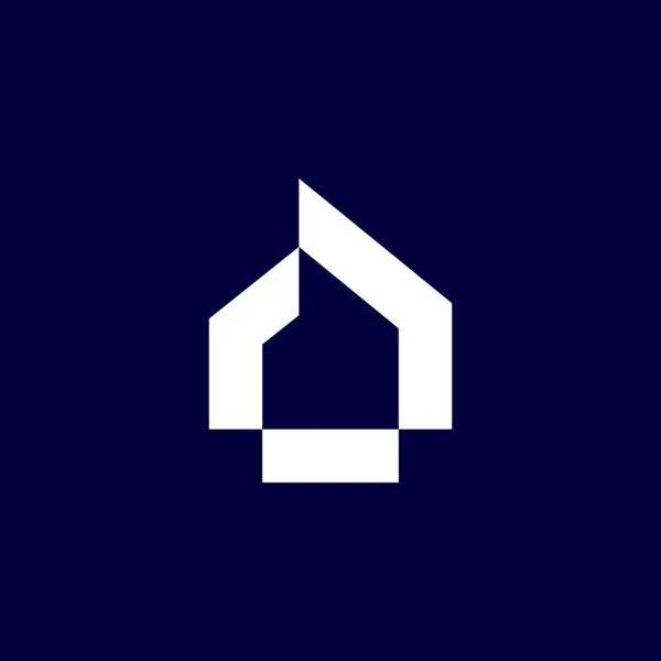 Dům Domů Hypotéka Nemovitostí Logo Vektor Ikona Ilustrace — Stockový vektor