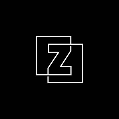 Z Harfi Harfi Harf Harfi Üst üste bindirme Ana Hattı Logo Vektörü Simgesi ResmiComment