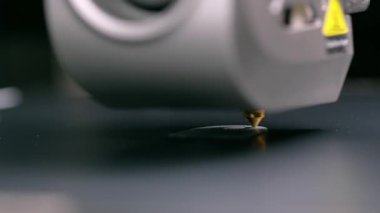 3B Yazıcı Nozulasının Kapanışı Modern Endüstriyel Ayar Odaklı Detaylı Odaklı Obje Oluşturma