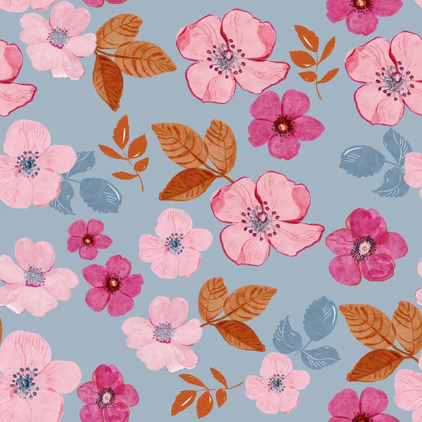 Seamless Pattern Pink Roses Royalty Free Stock Images