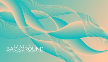 Modern soyut vektör arkaplanı. Akışkan şekiller ve çizgiler renkli rozetler, grafik elementler. Vektör illüstrasyonu