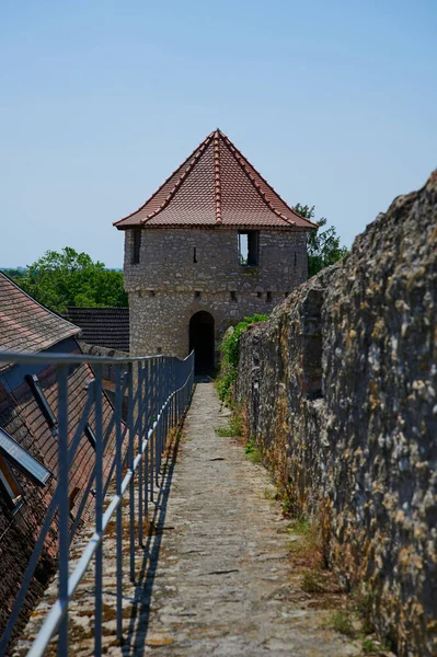 Sözde Fleckenmauer, Dalsheim 'in ortaçağ sonlarına doğru güçlendirilmiş hali. Rheinhessen 'deki neredeyse tamamen korunmuş tek ortaçağ köy tahkimatı..