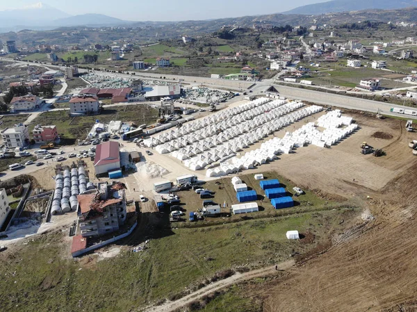 Antakya Hatay Turquía Drone Filmación Febrero 2023 Terremoto Turquía Kahramanmaras —  Fotos de Stock